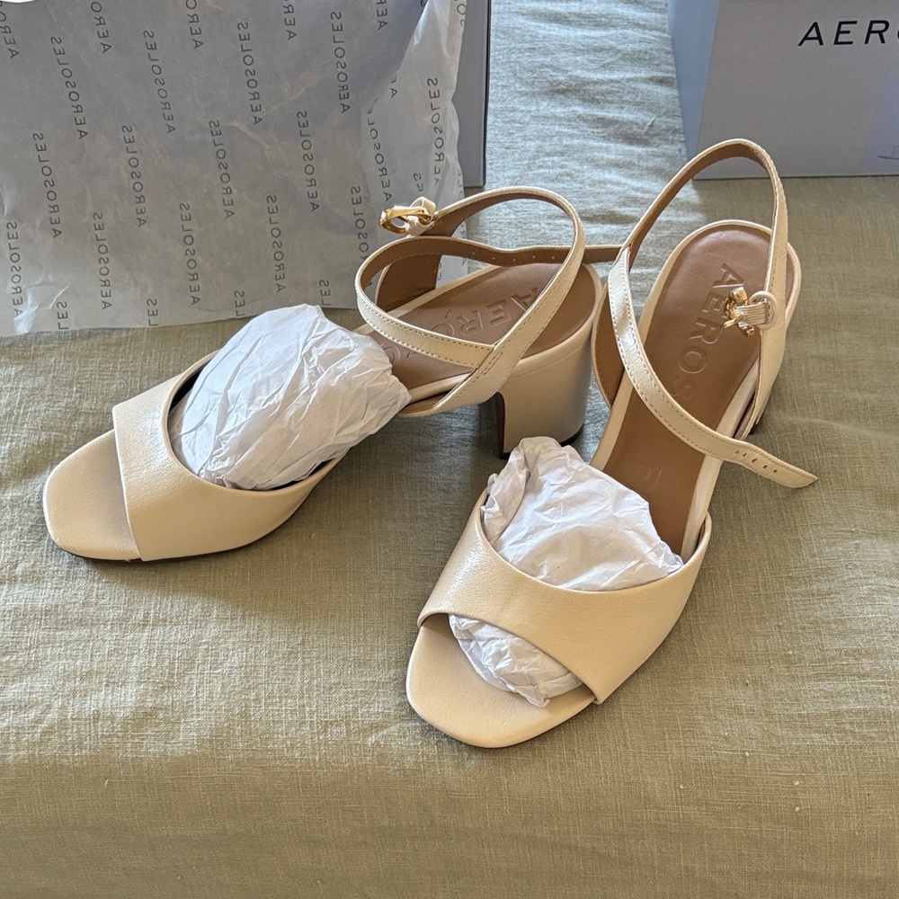 AEROSOLES Gerda Women's Tan Heeled Sandals